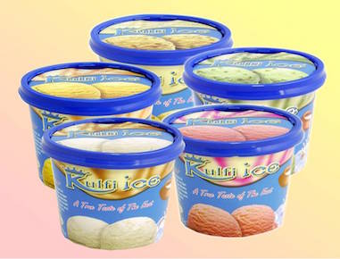 Delicious exotic ice cream made from whole milk. Choice of Malai,Pistachio, Mango, Coconut and Rose Petal flavours.
